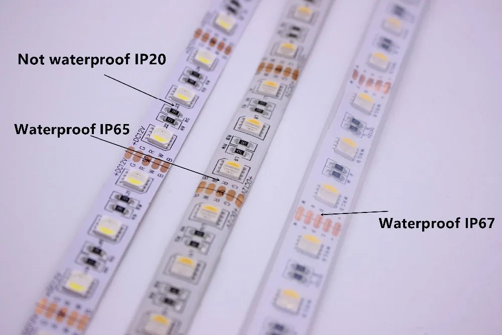 12 В 24 В SMD5050 RGBW RGBWW Светодиодная лента RGB белый RGB теплый белый, 4 цвета в 1 светодиодный чип, 60 Светодиодный/M IP20 IP65 IP67 Водонепроницаемый светодиодный