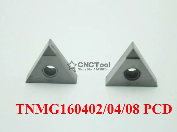 

Free shipping 2PCS TNMG160402/TNMG160404/TNMG160408 PCD Cuttings Inserts,PCD Diamond inserts For Turning Tools For WTJNR/MTJNR