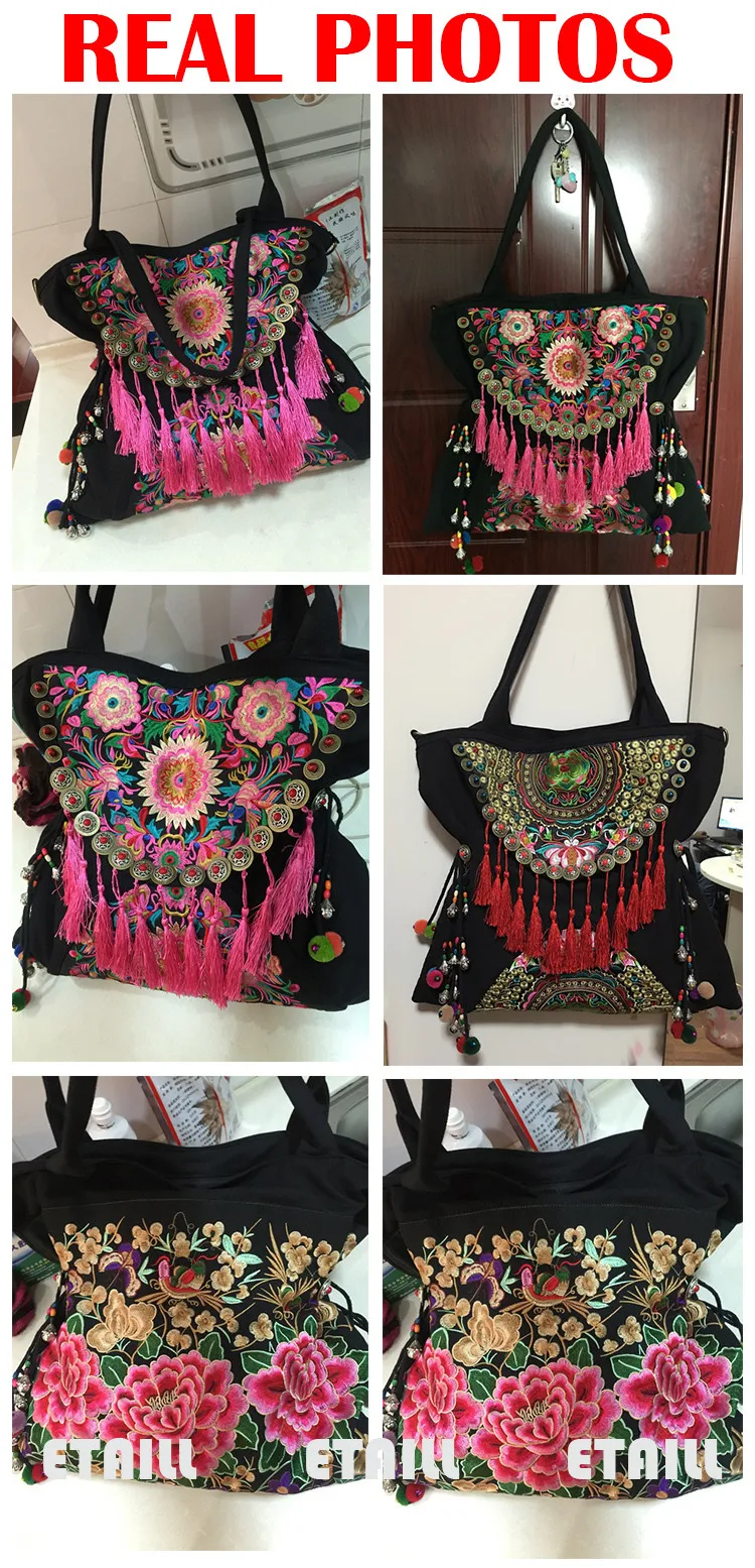 chinese boho ethnic embroidery bags