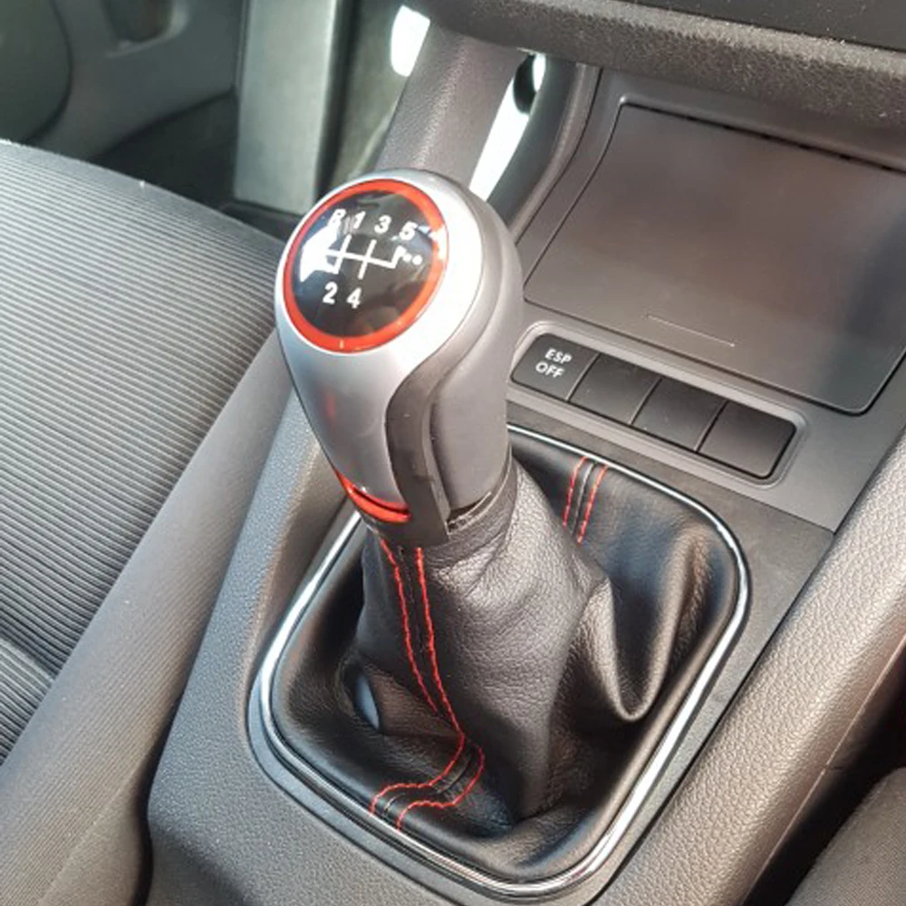 

New Anti-dust cover boot Gear Shift Knob 5 6 Speed handle ball For VW Volkswagen Golf5/6 MK5/6 Scirocco(2009) octavia(2006)