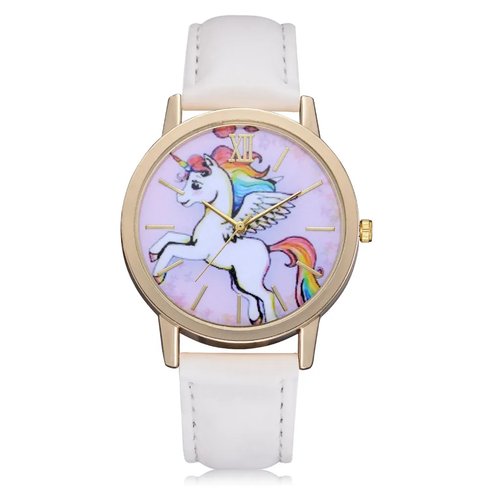 

2018 New Fashion Casual Children's Watches Cute Animal Kids Girls Leather Band Analog Alloy Quartz Watch orologio Clocks A60