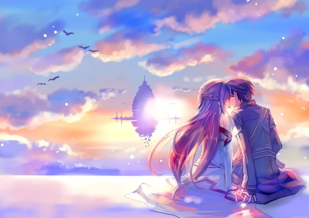 5d DIY Diamond Painting full square Cross Stitch Japan Anime Sword Art Online Diamcond Embroidery Diamonds Decorative gift | Дом и сад