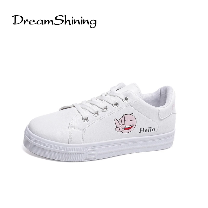 DreamShining Small White Shoes Women Fashion Cute Flat DreamShining Small White Shoes Women Fashion Cute Flat