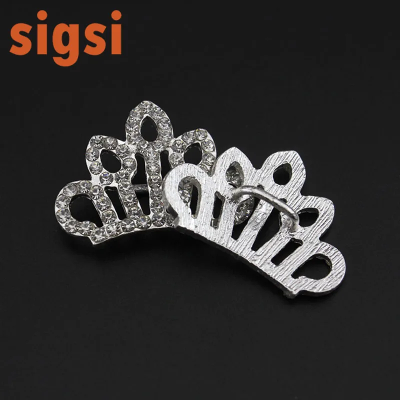 

100pcs Bridal Rhinestone Crystal Crown buckle for wedding invitation