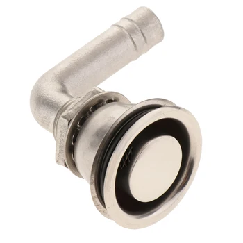 

Stainless Steel Boat Thru Hull Fitting Drain Connector 5/8 Inch Hose Barb
