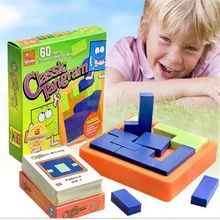 Детская обучающая игрушка IQ Геометрическая игра классическая головоломка Танграм 3D Пазлы игрушки для детей подарки Детские головоломки квадратная игрушка