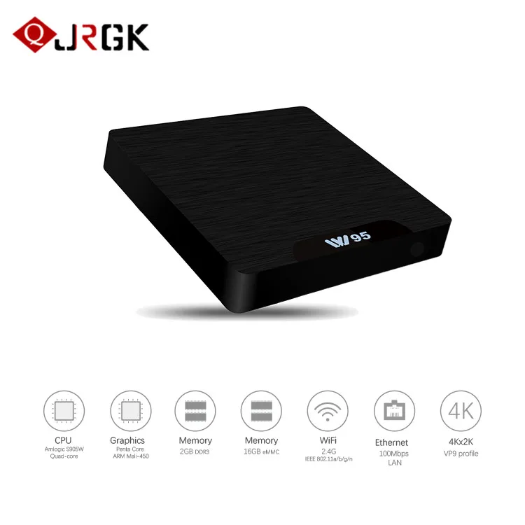 

JRGK tv box android 7.1 Set-top Boxes 2GB+16GB 2.4GHz WiFi LAN 100M smart tv box HD 4K Media Player TV Receiver
