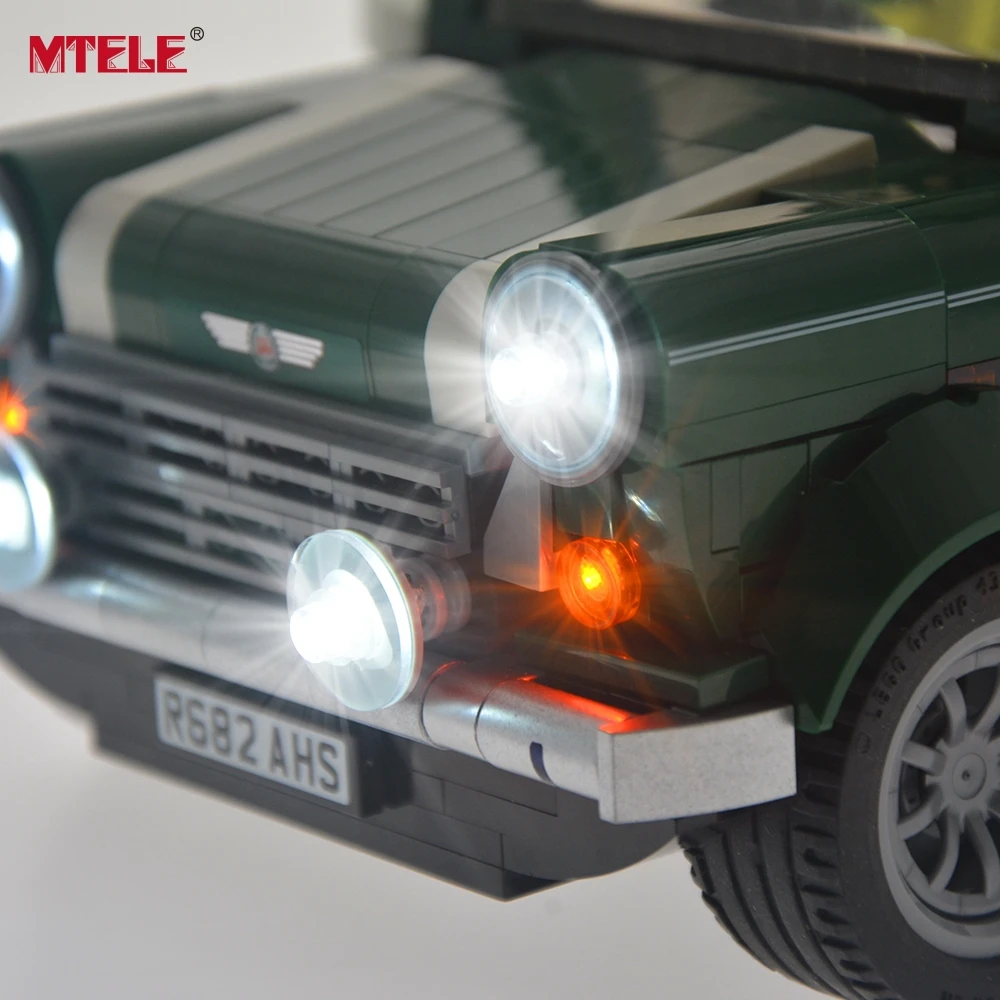 Цена MTELE брендовый высококачественный светодиодный светильник для серии Technic, мини медный свет, совместимый с 10242 (не включает модель)