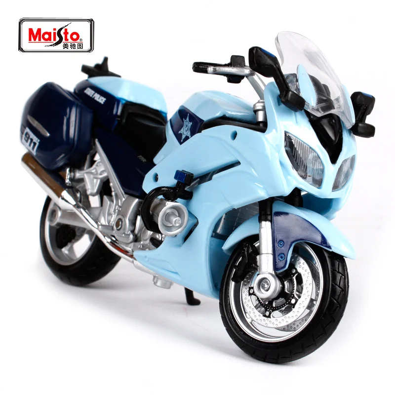 Maisto Yamaha FJR 1300A полиция 1:18 мотоциклы литая металлическая модель спортивного
