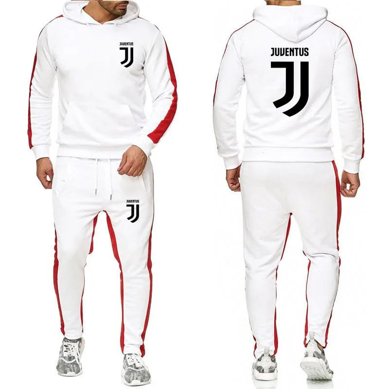 

New 2019 sportswear mens fashion tracksuit sweater casual hat hooded long-sleeved sports suit men's sportswear mens survetement