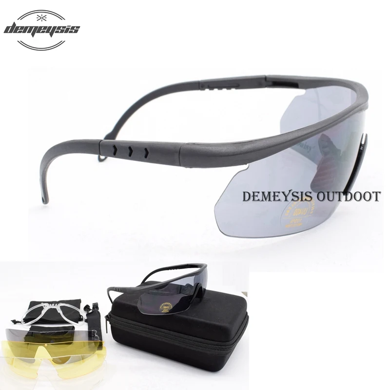 

Sport Airsoft Tactical Goggles C2 Military UV400 Protection Shooting Glasses With Myopia Frame Tactical Sunglasses