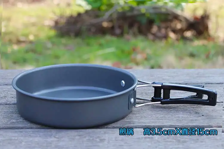 Nuevo llega la venta caliente 8 unids/set acampar al aire libre senderismo Utensilios de cocina mochilero picnic tazón pan pot set envío gratis