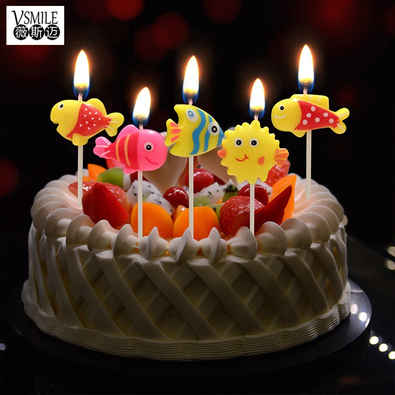 5 Pieces Colore Mer Poisson Cerf Fleurs Enfants Anniversaire Cupcake Toppers Creatif Joyeux Anniversaire Sans Fumee Gateau Bougie Fete Fournitures Aliexpress 5 Pieces Colore Mer Poisson Cerf Fleurs Enfants Anniversaire Cupcake Toppers Creatif Joyeux Anniversaire Sans Fumee Gateau Bougie Fete Fournitures Aliexpress