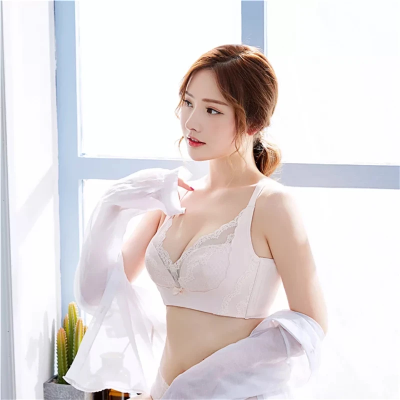 

Brand New Womens Bra No Steel Ring No Sponge Ultra-Thin Comfortable Fabric Summer Woman Underwear Breathable Sexy Push High Bras