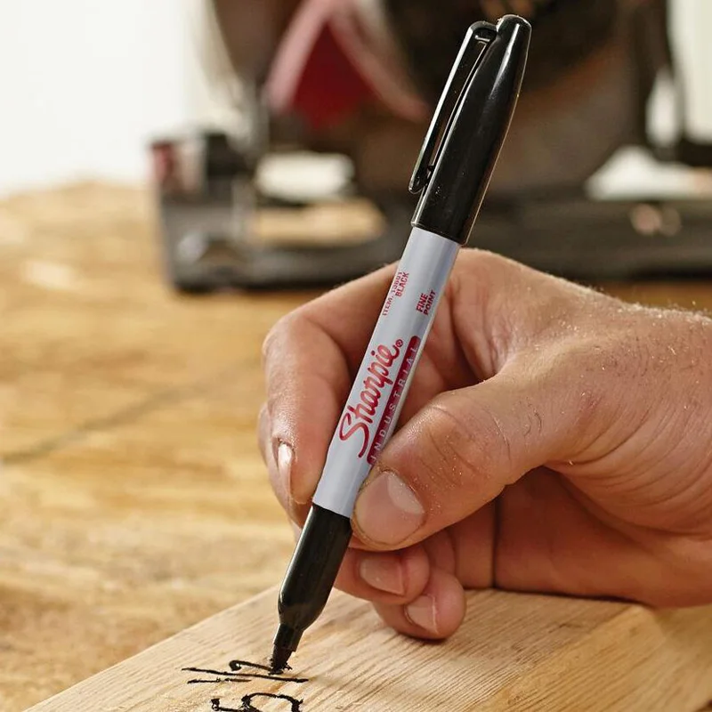 

sanford sharpie 13601 industrial professional permanent marker black withstands up to 500F temperatures for laboratory use