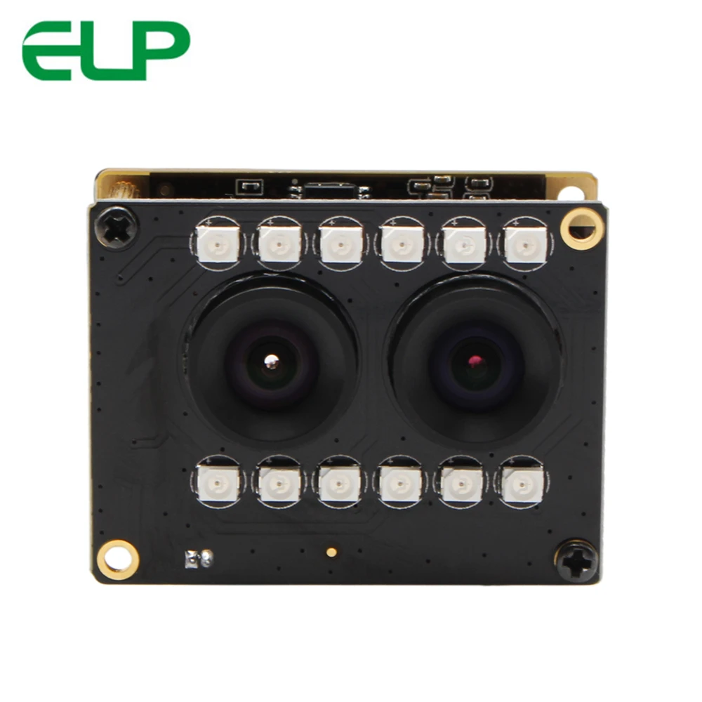 ELP Full HD 1080P WDR AR0230 CMOS датчик двойной объектив USB камера с ночным видением ИК