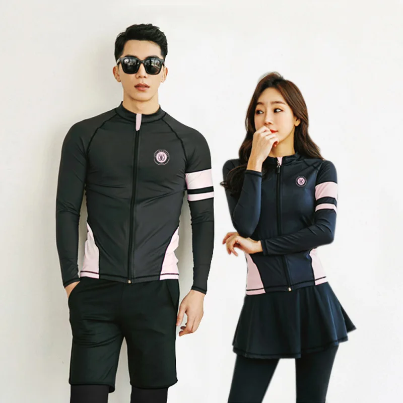 Купальник Rashguard женский из 4 предметов рубашка для плавания с длинным рукавом