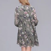 ElaCentelha Women Summer Autumn Dress Tops Print Floral Woman Dress Ethnic Plus Size Loose Bandage Boho Vintage Causal Dresses