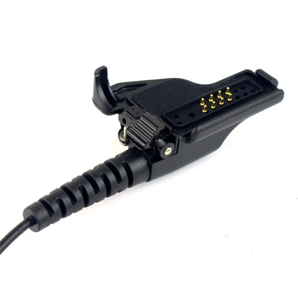 New Black Covert Acoustic Tube Earpiece PTT MIC Headset For Motorola Radio HT1000 XTS5000 XTS2500 MTS2000 Walkie Talkie