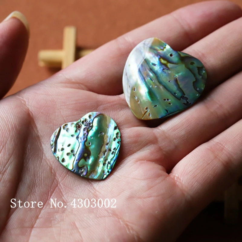 30 개/몫 25mm 30mm 천연 심장 전복 쉘 진주 쉘 DIY 쥬얼리 심장 공작 전복 걸레 진주 쉘