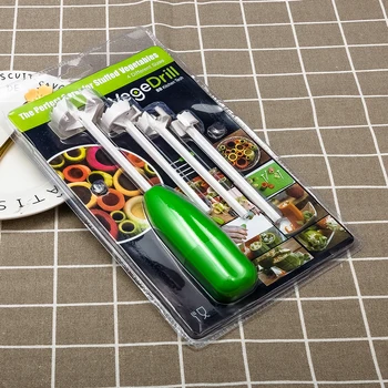 

4 Pcs/Set High quality Replaceable Head Spiralizer Home Kitchen Fruit Vegetable Spiral Cutter Digging Device Vegetable Tools