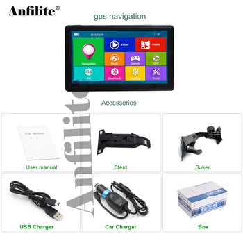 

Anfilite 7 inch HD 800x480 touch capacitive 800MHZ screen car gps navigator Windows wince Ce 6.0 256M 8GB truck GPS Navigation
