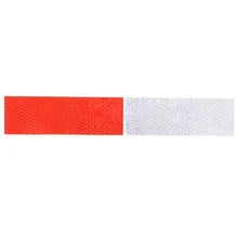 20 X DIY Vermelho-Branco Caminhão Aviso de Segurança Noite Faixa Reflexiva Fita Autocolante