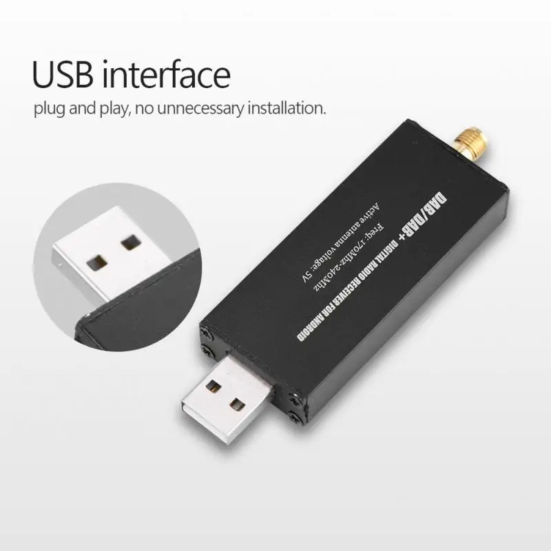 Mini Car Digital Radio Receiver USB DAB/DAB+ Digital Radio Android Navigation Car DAB Receiver for Android Car GPS System