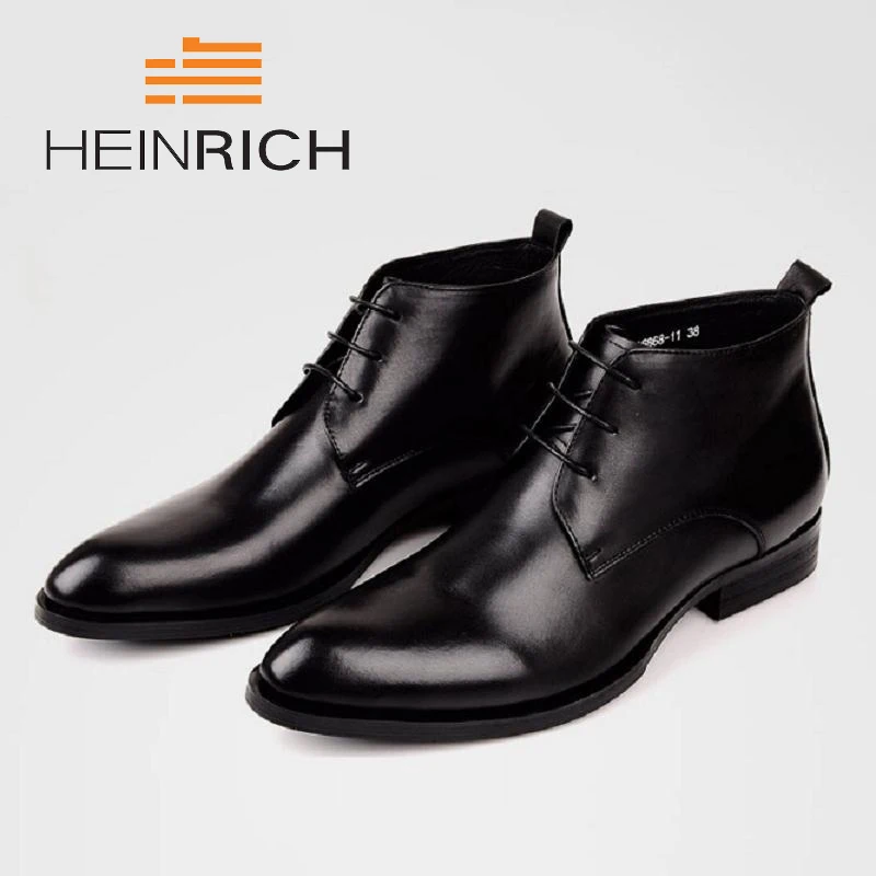

HEINRICH Brand New Arrival Fashion Luxury Designer Men Shoes High Quality Brown Men Ankle Boots Zapatos Casuales De Hombre