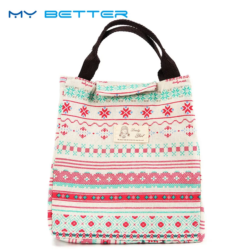 Cute Animal Whale Portable Insulated Canvas font b Lunch b font font b Bag b font