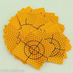 20PCS Yellow Reflector Sheet 40X40MM Reflective Target for Total Station