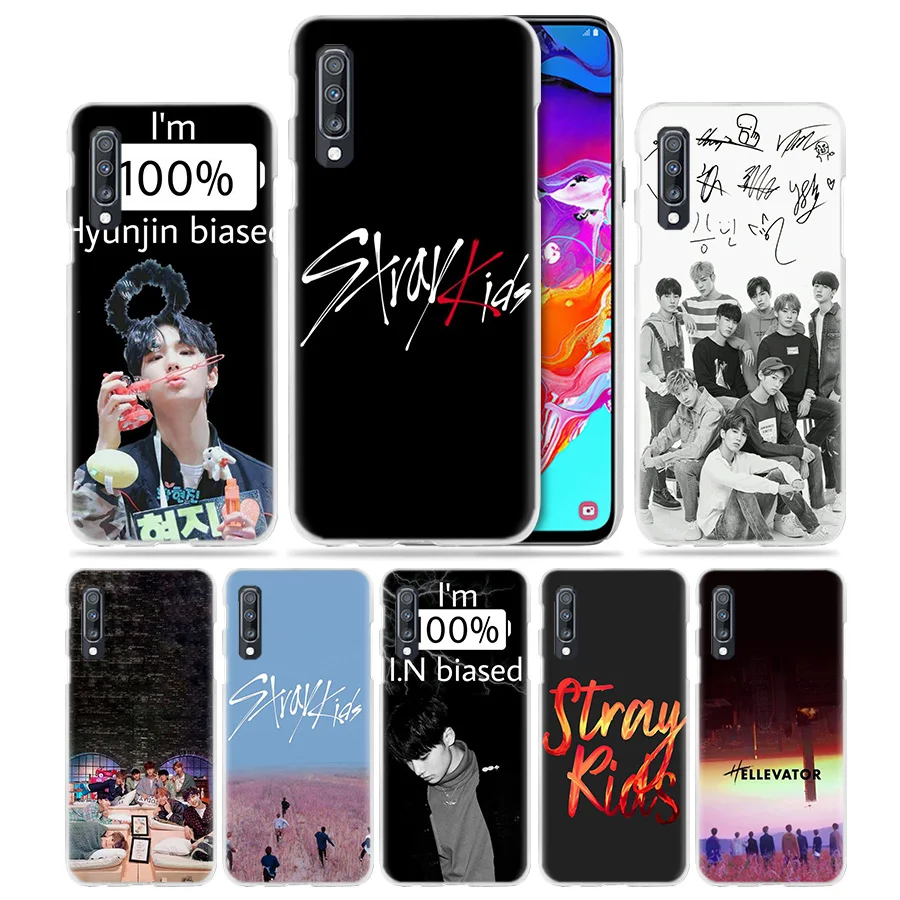 

Stray Kids K Pop Case for Samsung Galaxy A50 A70 A20e A40 A30 A20 A10 A8 A6 Plus A9 A7 2018 Hard Clear PC Phone Coque Cover Capa