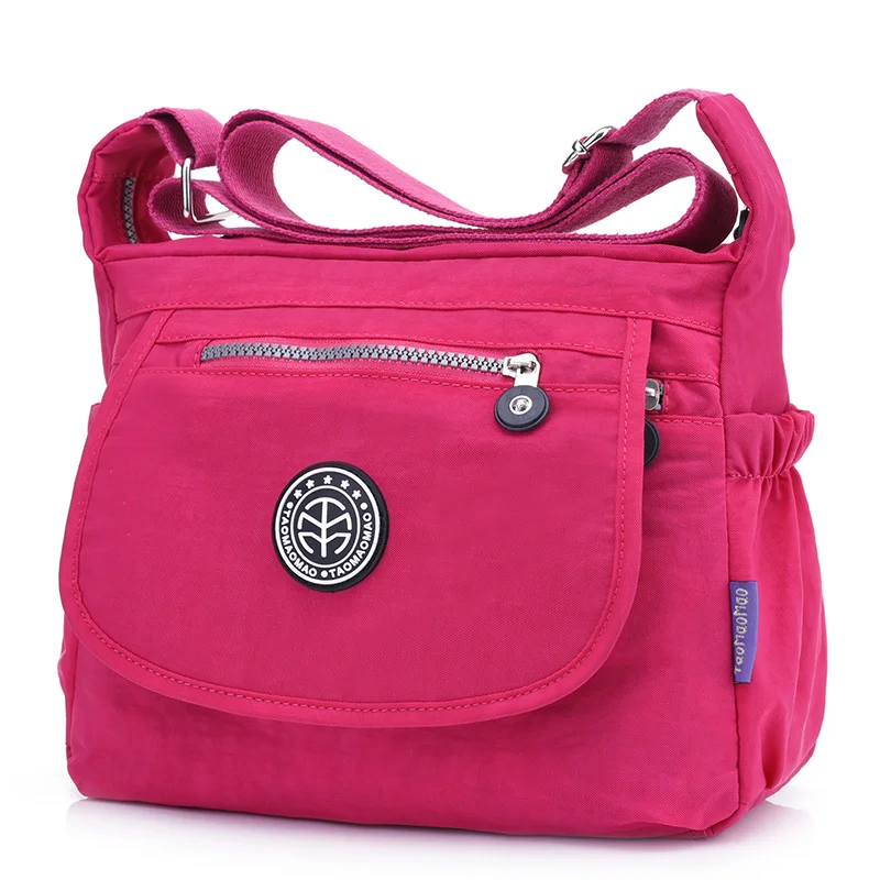 للماء النايلون النساء رسول أكياس الترفيه أزياء الطازجة الإناث Crossbody أكياس الفتيات المدرسة الطالب الكتف أكياس