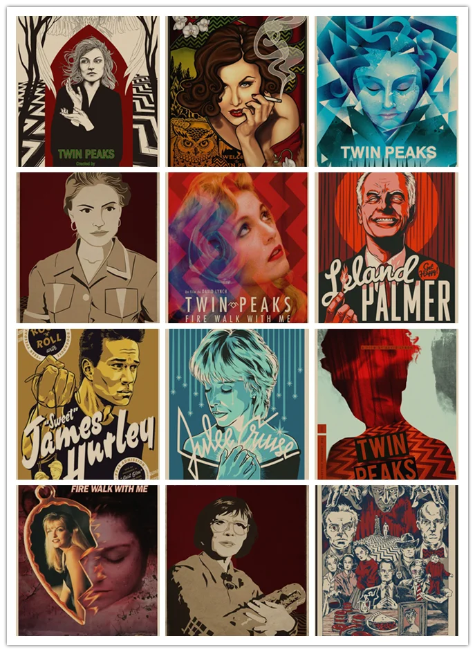 Постеры TWIN PEAKS прозрачные настенные наклейки с изображением украшение для дома