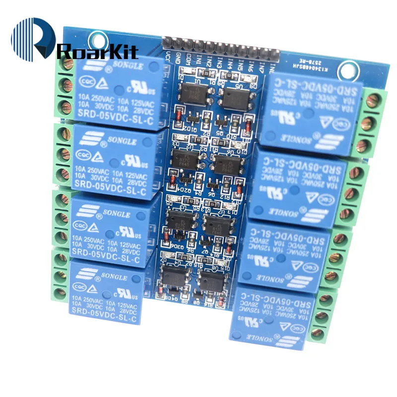 5V 10A 8 канальный релейный модуль для Arduino DIY KIT