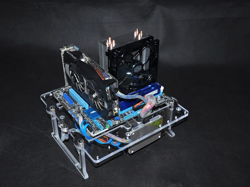 Акриловый полный прозрачный корпус с открытой рамкой ATX PC Модный чехол gabinete