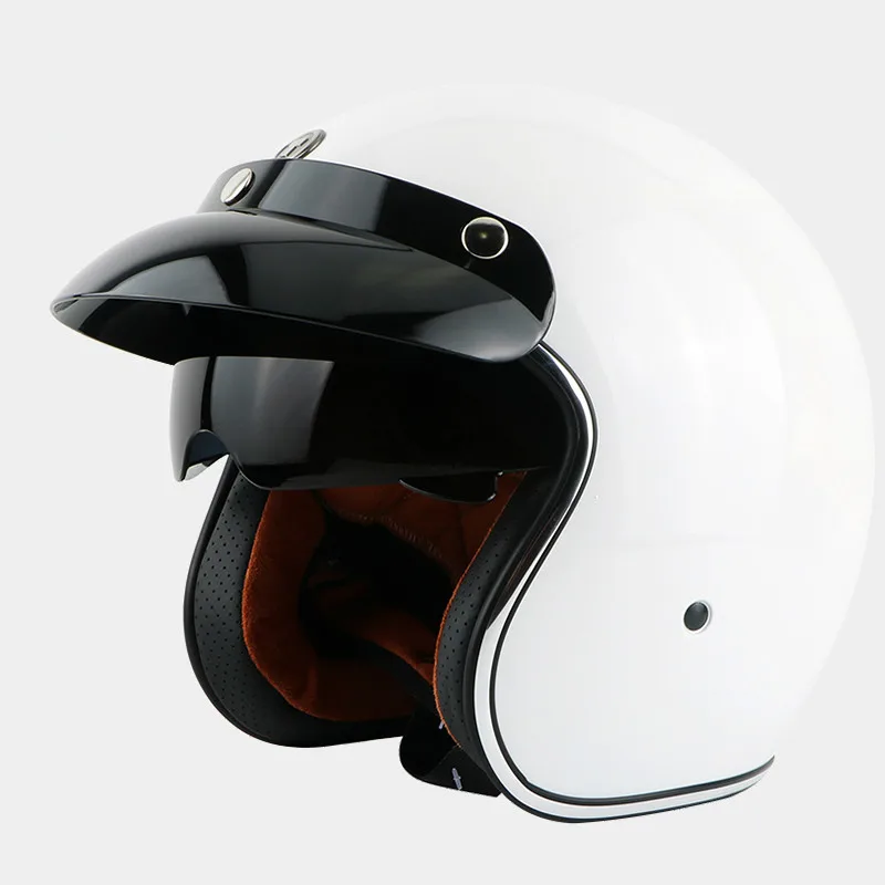 Винтаж TORC T57 moto rcycle шлем Ретро 3/4 открытый шлем крутой череп moto casco moto cicleta Capacete с внутренним козырьком - Цвет: Model 5