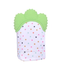 Игрушка для прорезывания зубов для маленьких мальчиков и девочек, варежки для прорезывания зубов, для новорожденных, для снятия боли, перчатки для прорезывания зубов, безопасные силиконовые пищевые, прорезывание зубов