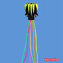 Горячая 5,5 М осьминог одна линия трюк программного обеспечения Мощный воздушный змей с ручкой и линией хороший Летающий завод выход