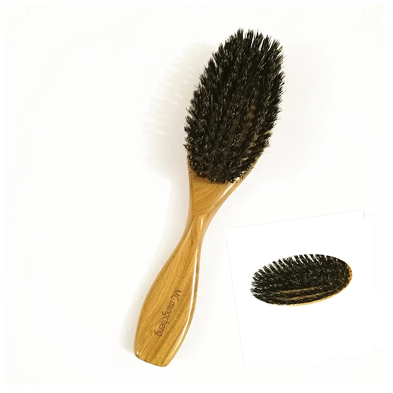 Massagem de Madeira Cerdas de Javali Pente de Madeira Escova de Cabelo Lidar com Brosse Cuidados com o Cabelo Frete Grátis Pente Natural Selvagem Sândalo mc 5 High Quality Beleza e saúde
