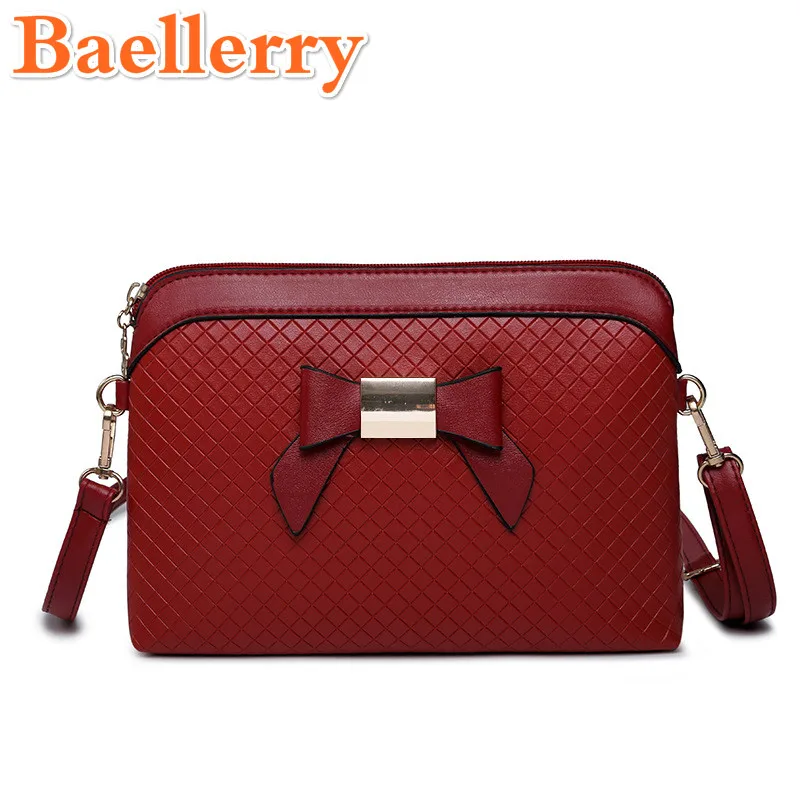 Baellerry 2017 Leather Bags Handbags Women Famous Brand Bow Decoration