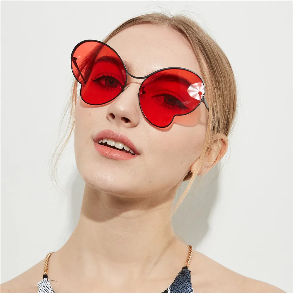 mimiyou Wrap Butterfly Frame Sunglasses Women Cool Eyewear Vintage