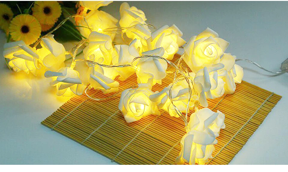 rose flower string lights (4)