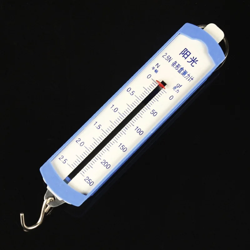 2PCS/PACK 2.5N Spring Dynamometer Spring Balance Physical and