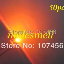 50 шт./лот! 5 мм соломенная шляпа Orange LED(2000MCD) 5 мм светло-светодиод 5 ММ Strawhat Orange Большой/широкоугольный LED