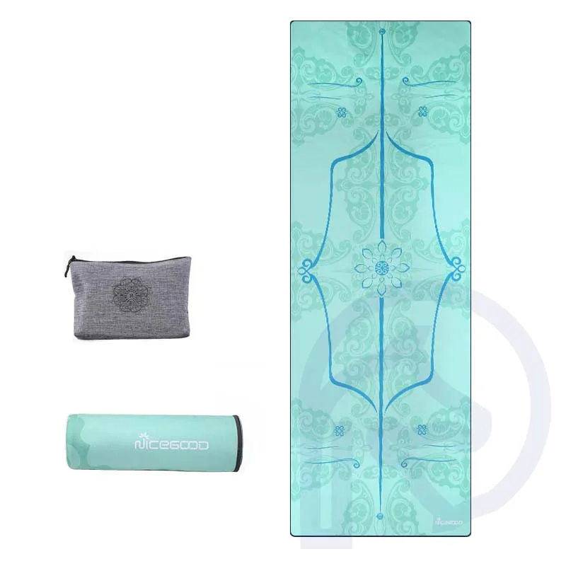 

Microfiber Non-slip Yoga Blanket Portable Folding Printing Travel Yoga Mat Cover Sweat-absorbent Fitness Pilates Yoga Towel