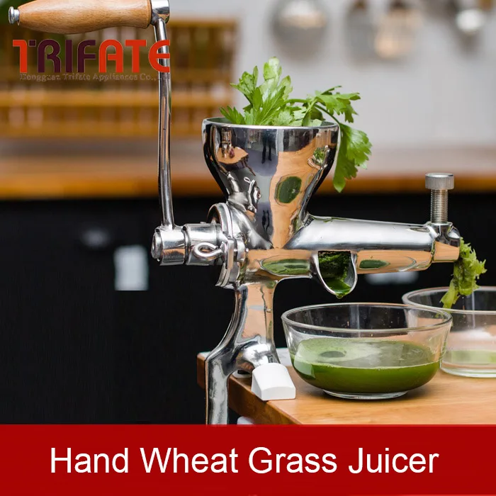 

Stainless Steel manual Auger Slow Juice Ideal for Fruit ,Vegetables ,Wheatgrass ,orange juice extractor Hand wheat Grass Juicer