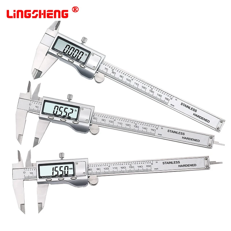 Digital Caliper 150mm Steel Inch Electronic LCD Vernier 0.01mm Measuring &ampamp Gauging Tool | Инструменты