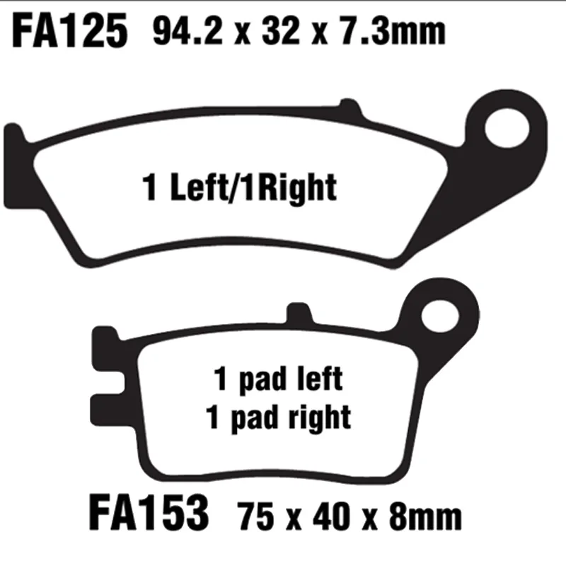 Для Honda AX-1(NX 250 J/K/R/R3 NX250) 1989 1990 1991 1992 1993 1994 AX1 Мотоцикл тормозные колодки спереди и сзади