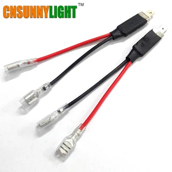 

2pcs H1 LED Replacement Bulb Single Diode Converter Wiring Connecting Lines for Headlights Bulb Cables Accessories